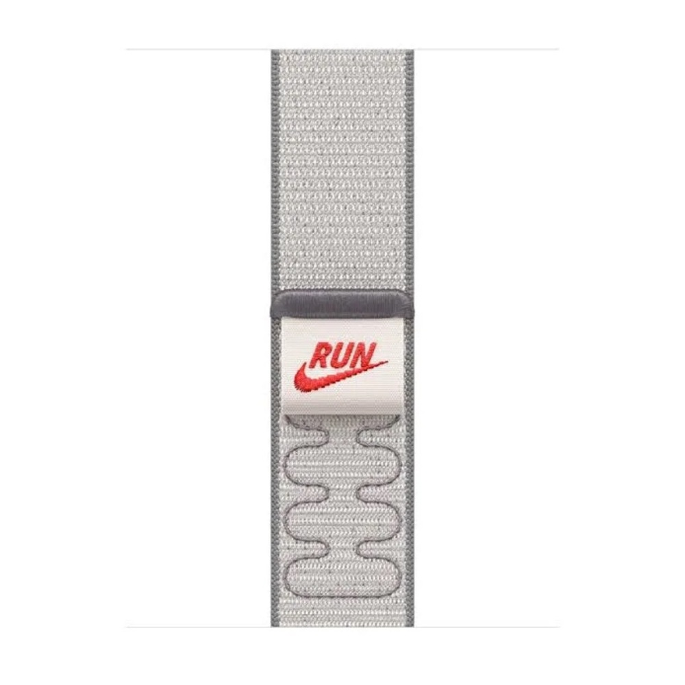 Apple Nike 🩶 Sport Loop Watch Band 46mm - Veiled Grey Soft Velcro  NIB/SEALED
